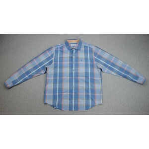 Tommy Bahama Shirt Mens Medium Plaid Long Sleeve Button Up